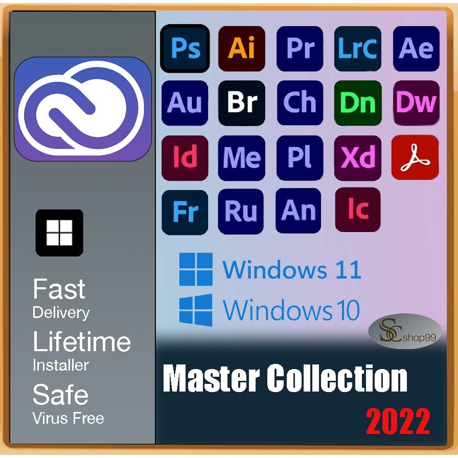 Adobe Master Collection CC 2022 Crack + Activation key Full Download 2023